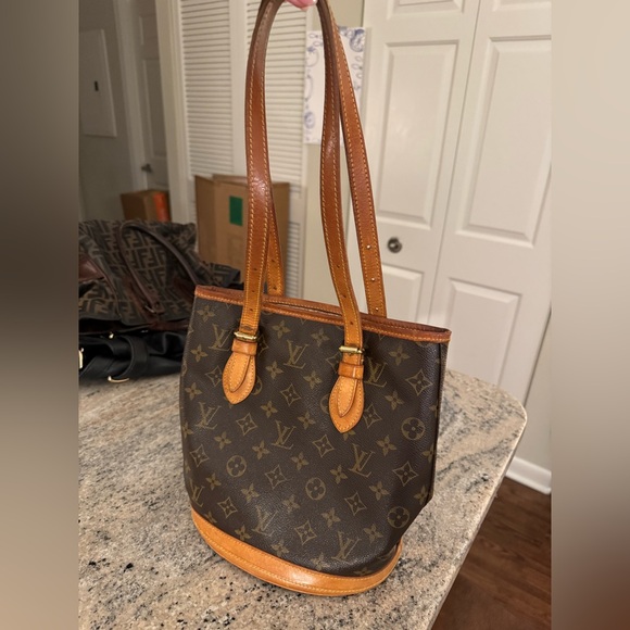 Vintage Louis Vuitton Monogram Petit Bucket Bag - Picture 1 of 8